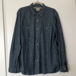 J. Crew chambray button down size large